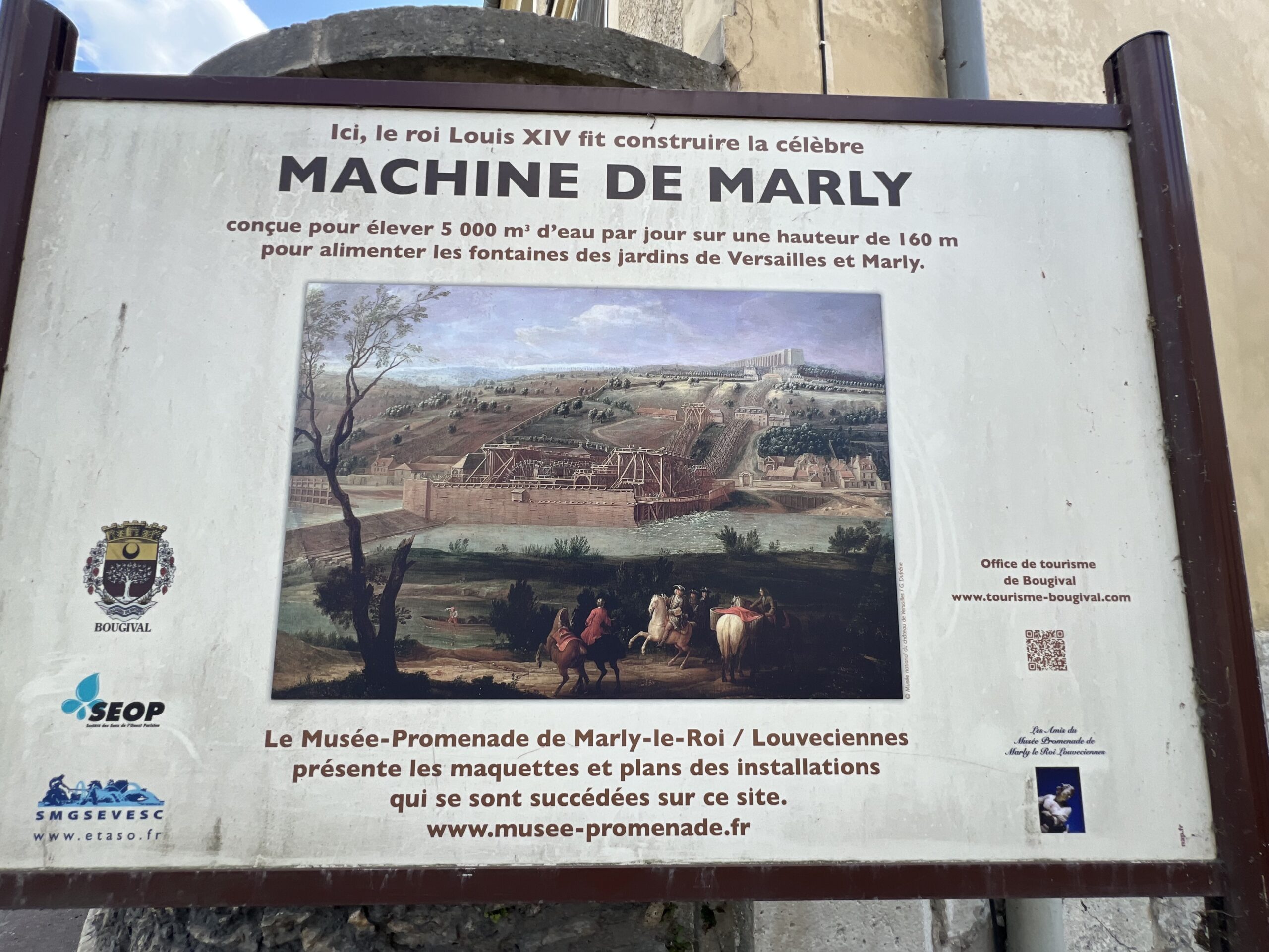 Machine de Marly à Bougival histoire pour vendre un bien immobilier à Bougival
